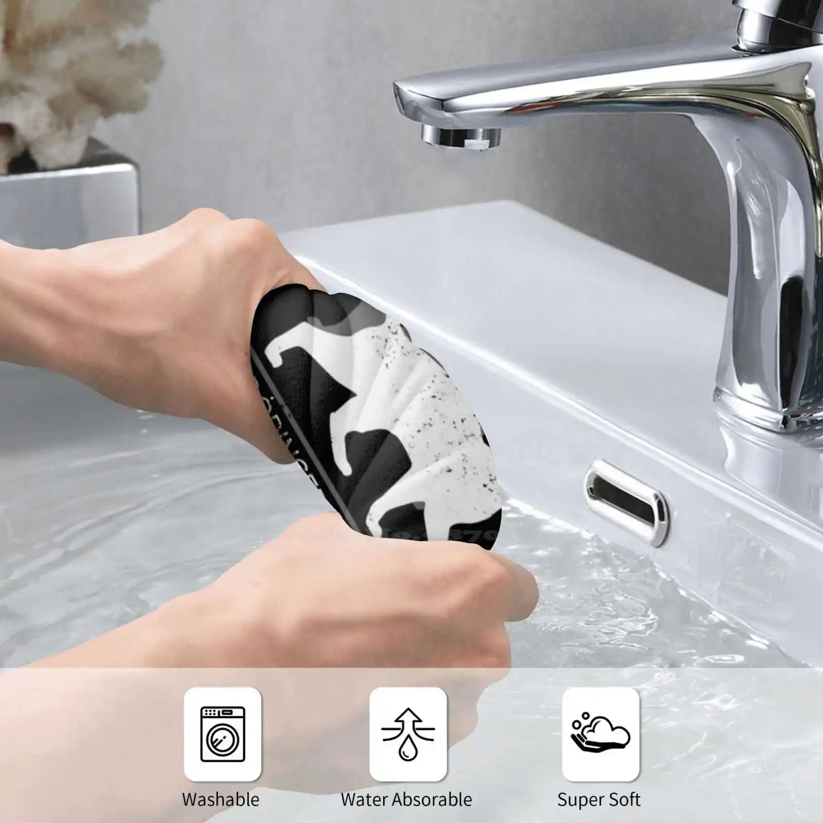 Schrödinger'S Cat Physics Print Washcloth Face Soft Towel Science Scientist Natural Nerd Geek Student | Дом и сад