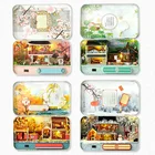 Набор миниатюрного кукольного домика сделай сам, театральная коробка на все сезоны, домик, рождественский подарок, игрушки для детей и взрослых, мебель для кукольного дома
