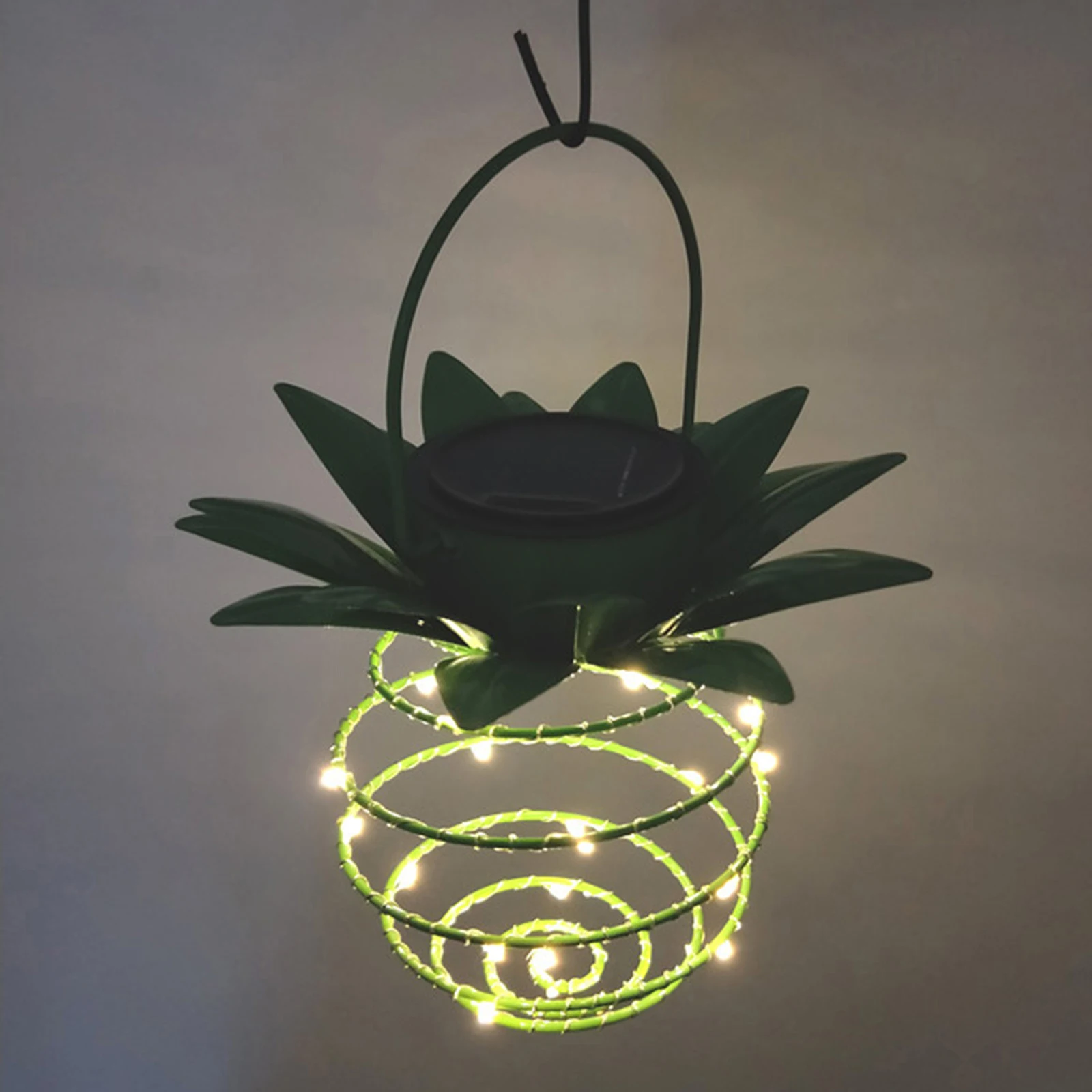 Открытый Водонепроницаемый сад 25LED ананас солнечный светильник дороги висящий