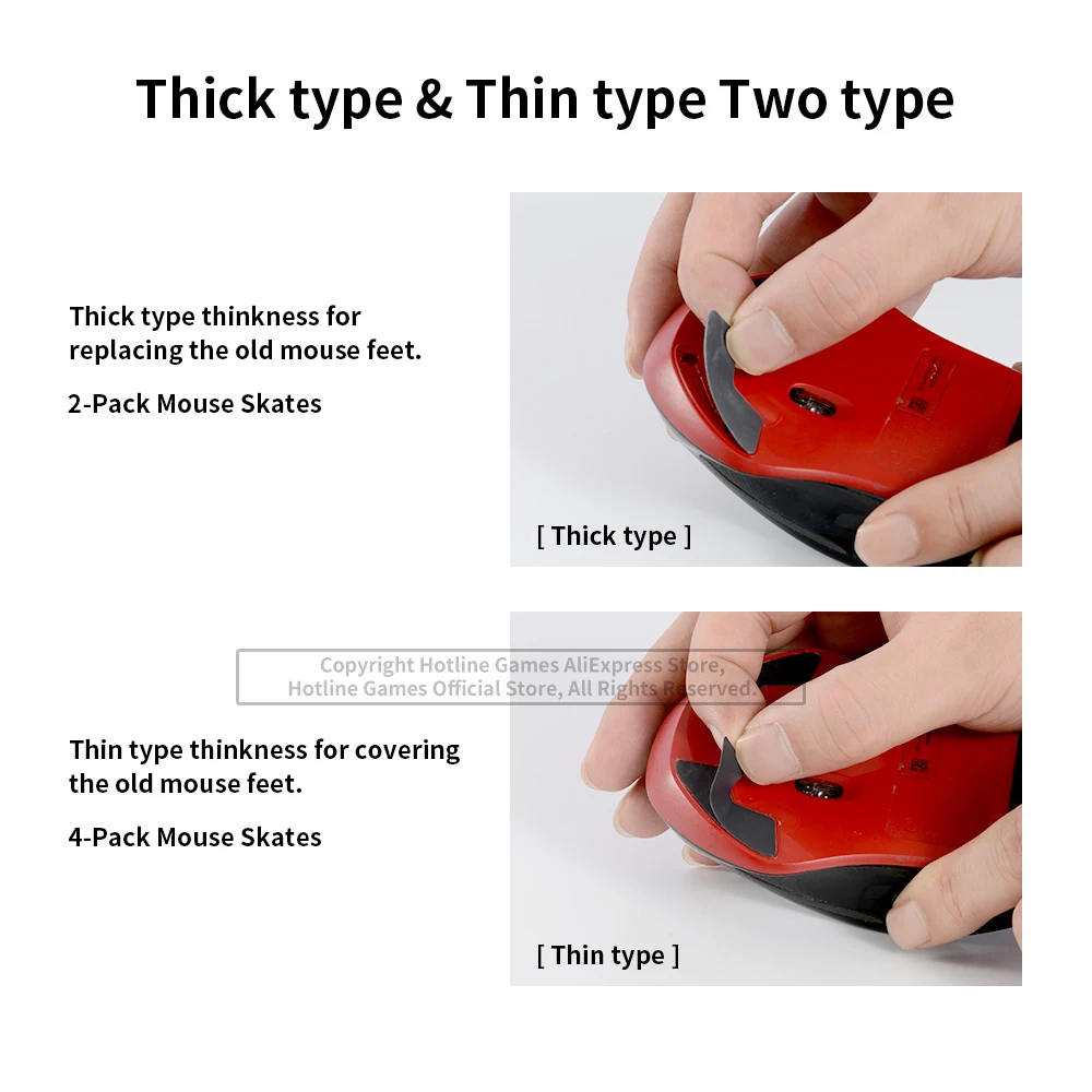 Hotline Games 3.0 Mouse Skates Feet Replacement for Logitech G602 Gaming Smooth Durable Glide Pads | Компьютеры и офис