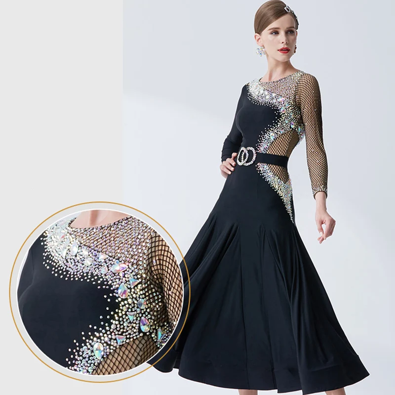 Индивидуальное высококачественное платье для бальных танцев женщин костюмы