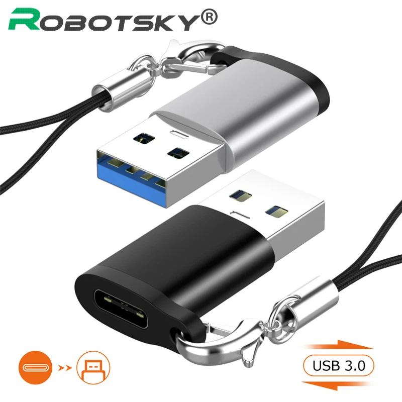 Адаптер Type C OTG USB Женский на 3 0 Мужской конвертер кабель для зарядки и