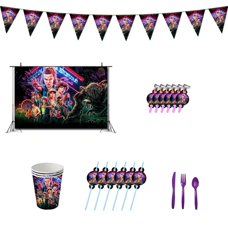 Очень странные дела День рождения украшения Serie TV шоу тема сувениры поставляет