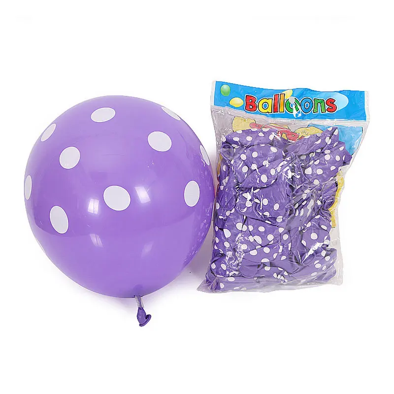 20 шт./лот 12 дюймов цветные шарики в горошек Дети День рождения Свадьба Танец