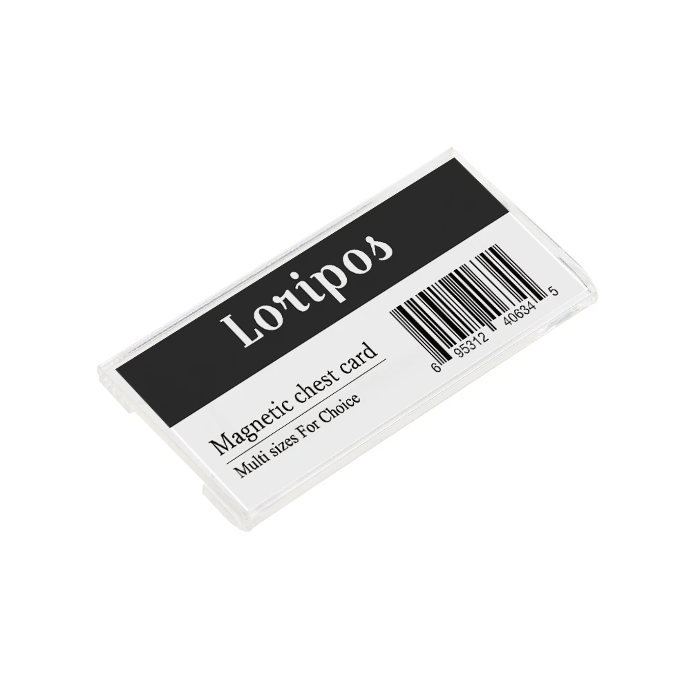 10pcs Reusable Acrylic Badge Name Tag Plastic Magnet Office Or School Id | Holder & Accessories