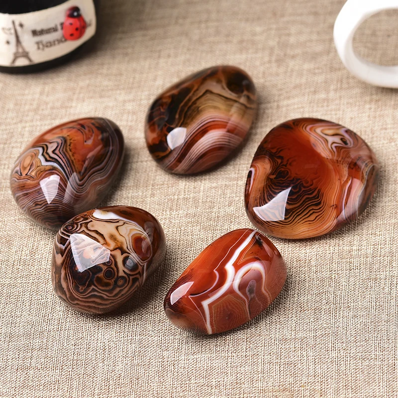 100% шарик из натурального камня красный агат удачи полосчатый Агат лечебное тело