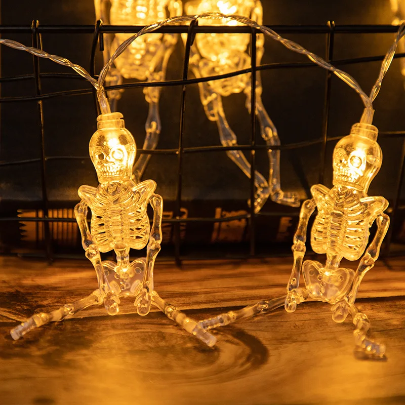 

40 LED Christmas Lights Skeleton Skeleton String Lights LED New Year 2022 Kerst Decoraties Voor Huis 2021 украшения на новый год