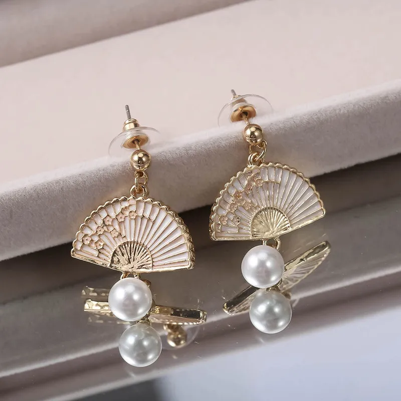 Этнические стильные креативные винтажные веерообразные ювелирные изделия для