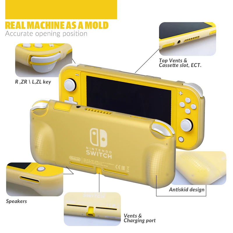 Силиконовый чехол Data Frog для Nintendo Switch Lite с 2 слотами карт защитный игровой консоли |