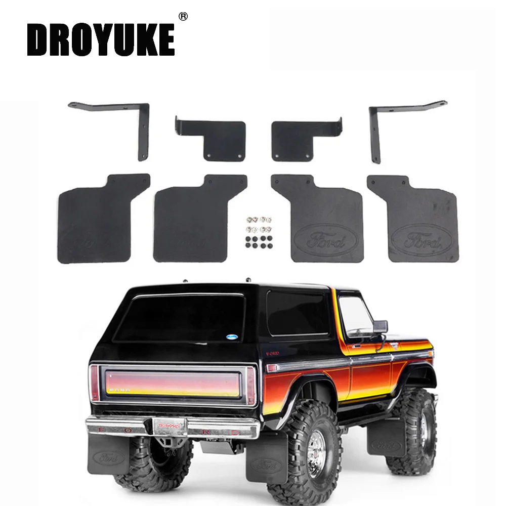 

Droyuke1:10 remote control climbing car rubber fenders TRX4 front and rear fenders analog upgrade parts Ford BRONCO Traxxas TRX4