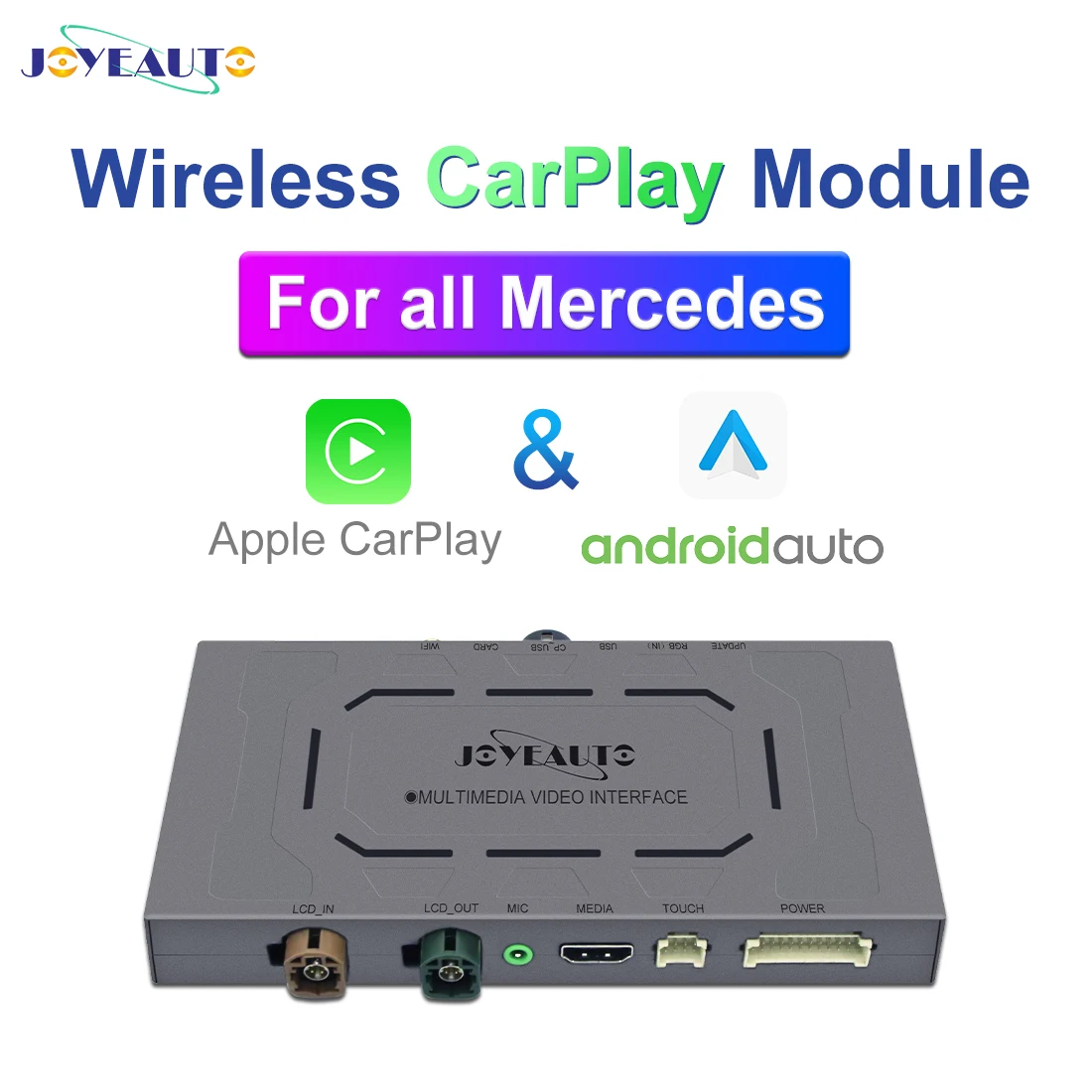 JoyeAuto беспроводной Apple Carplay для Mercedes Benz A B C S GLK GLA ML SLK Class 2007 2017 NTG4.0 NTG4.5 NTG5 Android