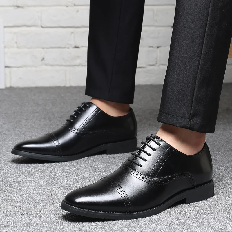 2022 мужские повседневные модельные туфли Деловые офисные туфли-оксфорды для