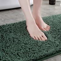 1pc 40x60cm home bath mat non slip entrance bathroom carpet soft thick chenille rug hotel bedroom mat kitchen toilet floor decor