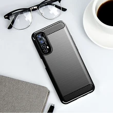 For Realme Narzo 30 Case Fiber Carbon Shockproof Armor Silicone Bumper Cover for Realme Narzo 30 Case For Realme Narzo 30 4G