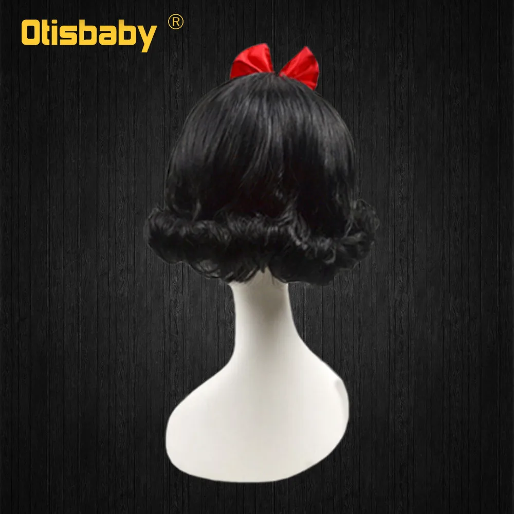 Wig Новогоднее платье принцессы Белоснежки для девочек Карнавальный костюм на Хэллоуин Детские пышные платья с вышивкой детское праздничное платье Золушки - Цвет: Wig