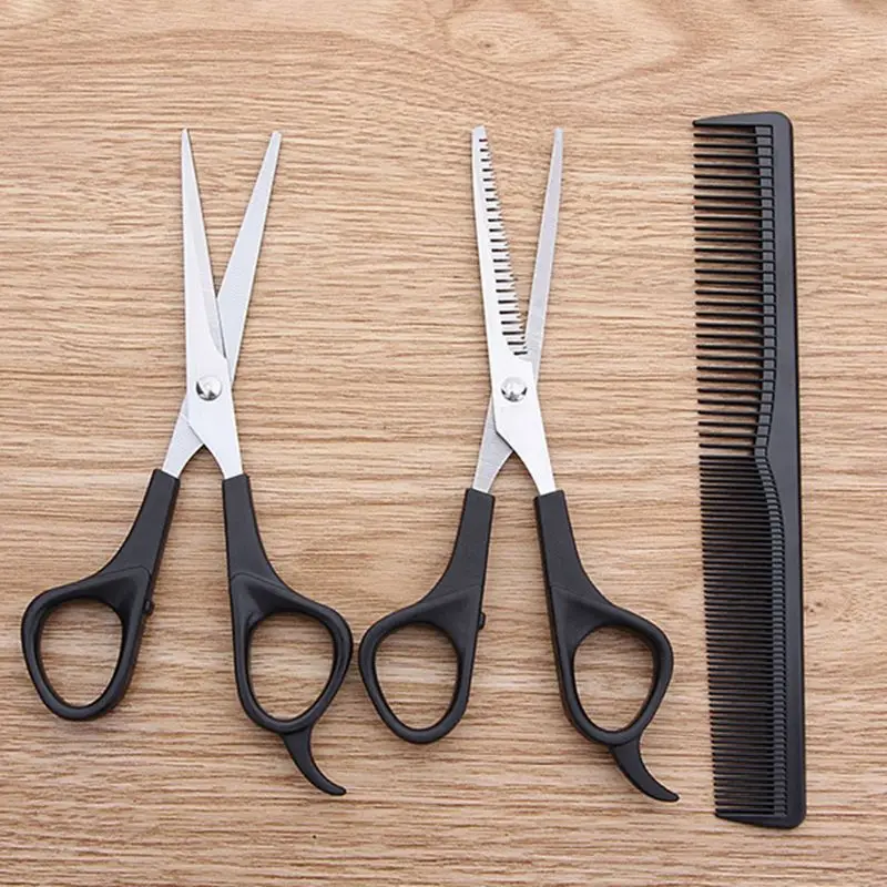 

3 Pcs Hair Scissors Barber Hair Cutting Thinning Hairdressing Set Styling Tool R3MF