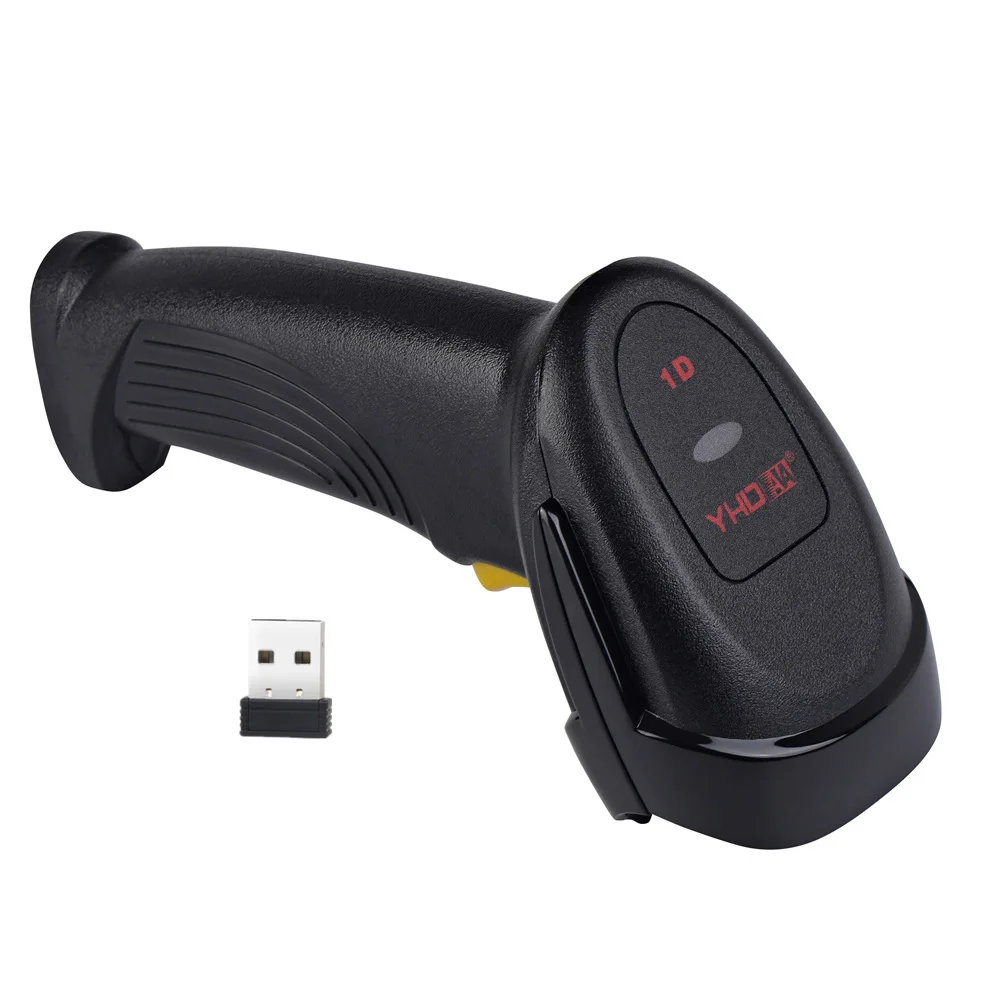 1D лазерный беспроводной сканер штрих-кода Ручной CCD 2 4G с USB Приемником qr-код