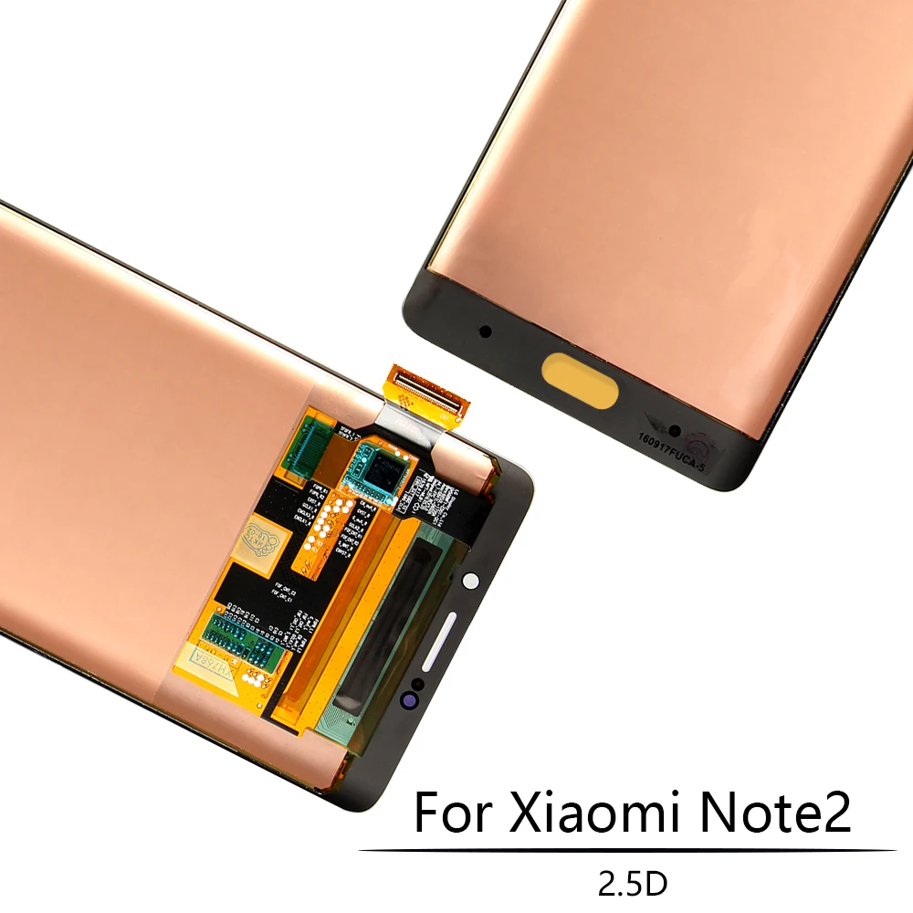 AMOLED 5 7 "оригинальный для XIAOMI Note 2 дисплей ЖК дигитайзер сенсорный экран с рамкой