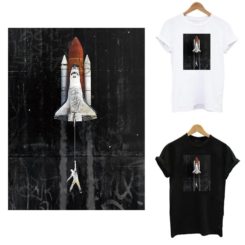 

Aesthetic Aerospace Iron On Patches For Clothing DIY A-Level Washable T-Shirt Thermal Sticker On Clothes Heat Transfer Accessory