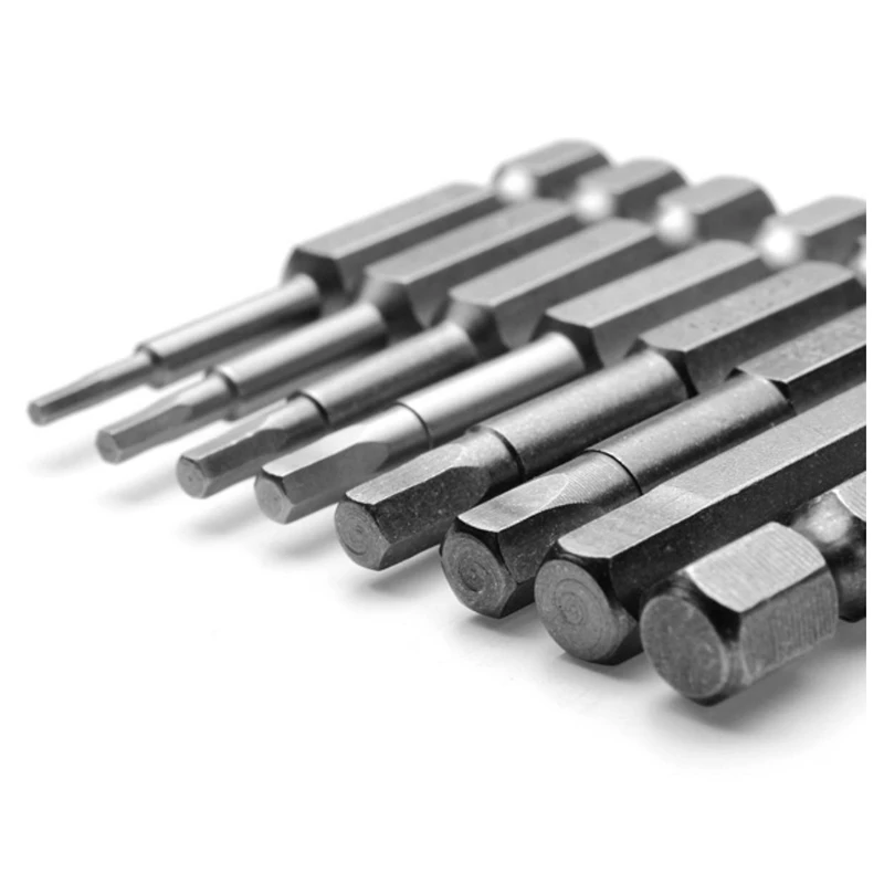 

8 Pcs 1/4 Inch Screwdriver Bits Hexagon Magnetic Hexagon 50mm & 5Pcs Titanium Step Drill Bit with Automatic Center Punch