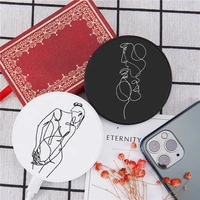 abstract geometric line body wireless charger for iphoneairpods wireless charger portable charger for huaweisumsung for xiaomi
