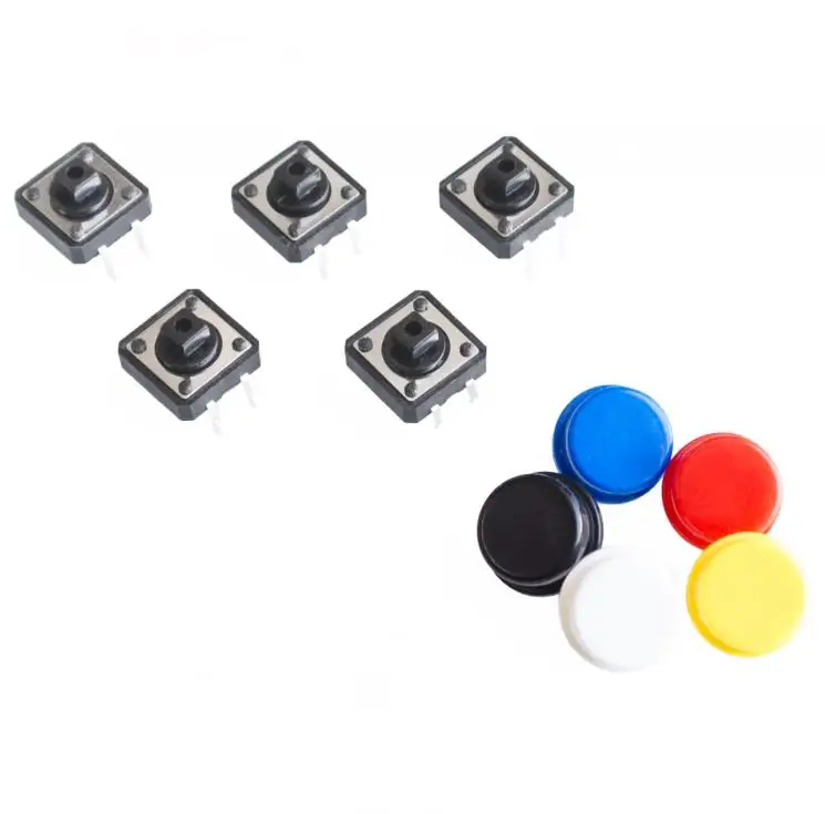 Фото 20SETS/LOT 12X12MM Big key module button Light touch switch with hat High level output for arduino usb Электронные компоненты 20SETS/LOT 12X12MM Big key module button Light touch switch with hat High level output for arduino usb Электронные компоненты