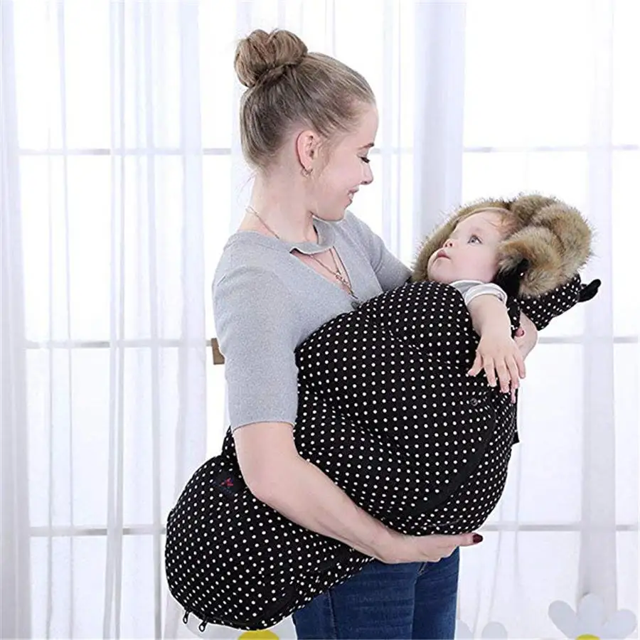 Baby Boys Girls Wrap Blanket Anti-Kick Quilt Cotton Sleeping Bag Silkworm Cocoon Winter Bedding Receiving Wearable | Мать и ребенок