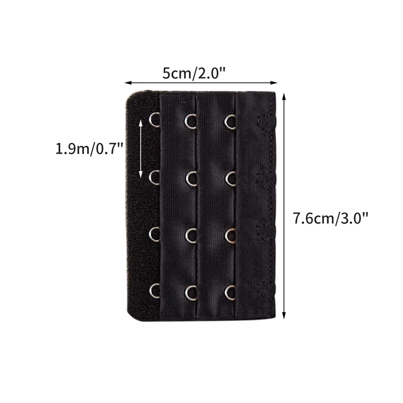

2pcs Bras Extension Strap Adjustable Belt Buckle 4 Hooks Bra Extender Strap Extension Elastic Replacement Famale Intimates