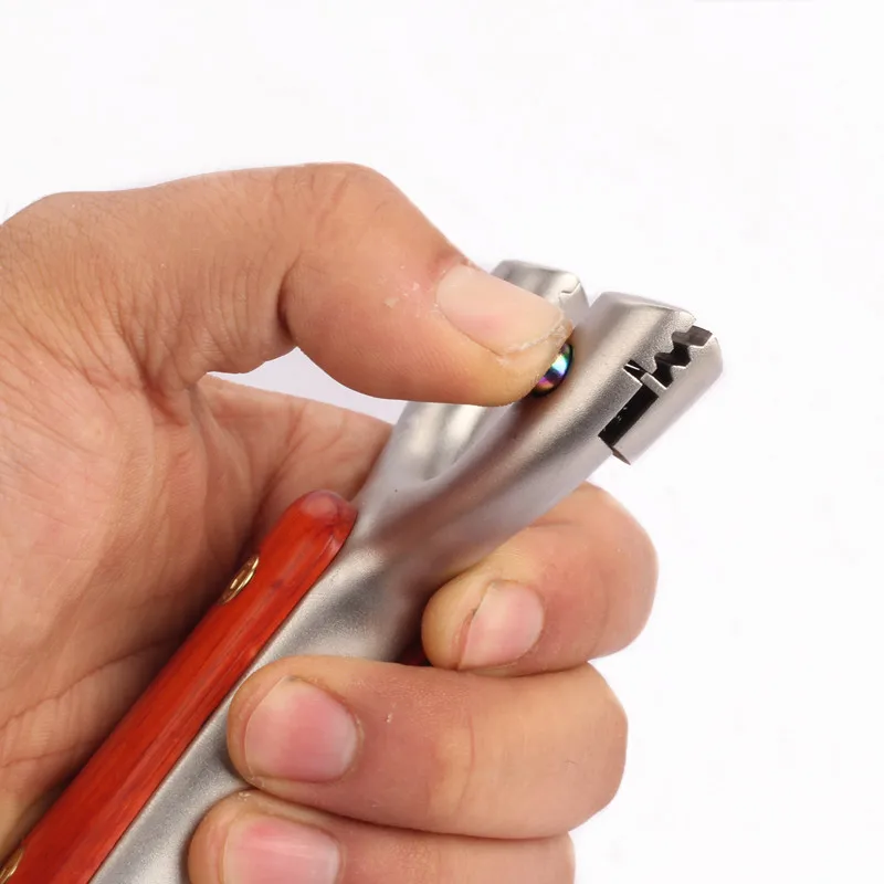 Рогатка для матросской охоты из нержавеющей стали + розового дерева с резиновой