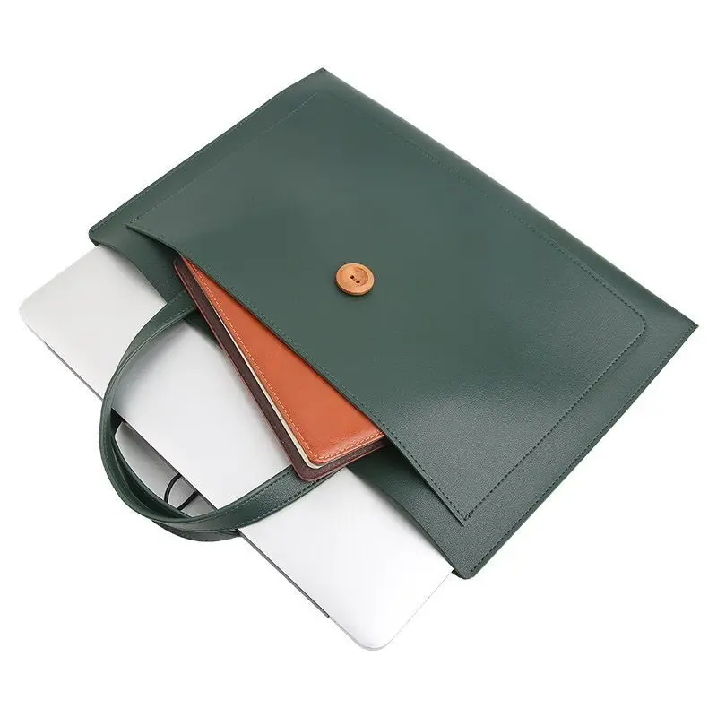 

Universal 10inch-14inch Tablet Laptop Pad Handbag Briefcase Slim PU Leather Protect Case Bag for Macbook Air Matebook Ipad