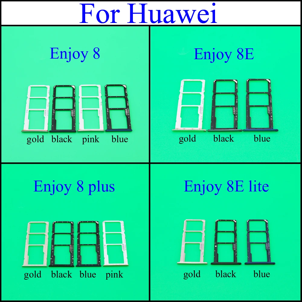 Для Huawei Y9(2018)/ Enjoy 8 Plus 8e 8E lite держатель для карт SIM Micro SD слот замены запасные части |