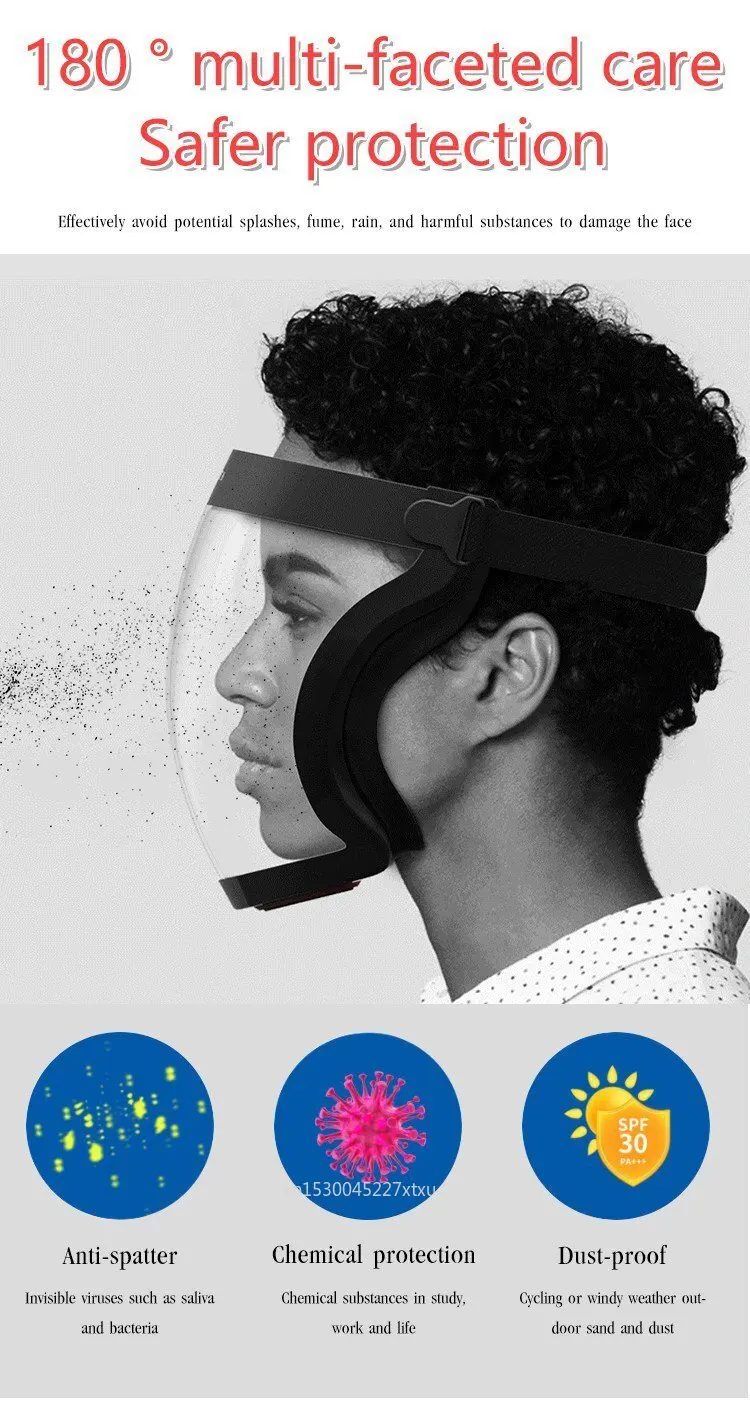 Суперзащитная противотуманная маска для лица Полнолицевая защита глаз