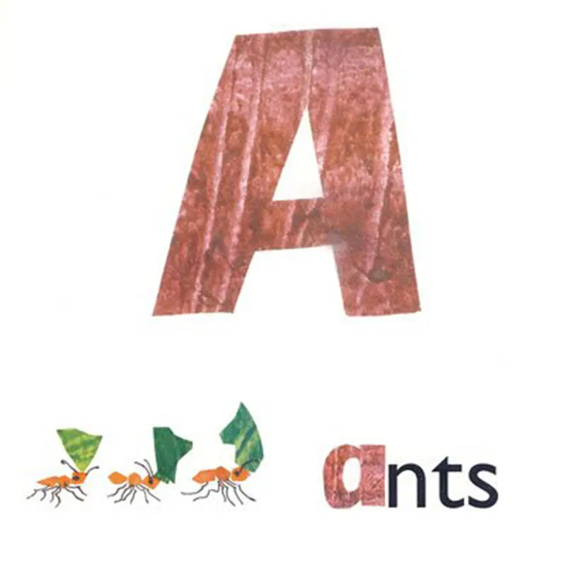 Эрик Карл's ABC от Eric Carle развивающая английская картинная книга обучающая карта