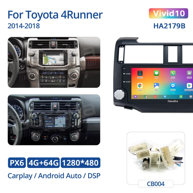 Dasaita яркий для Toyota 4runner 2010 