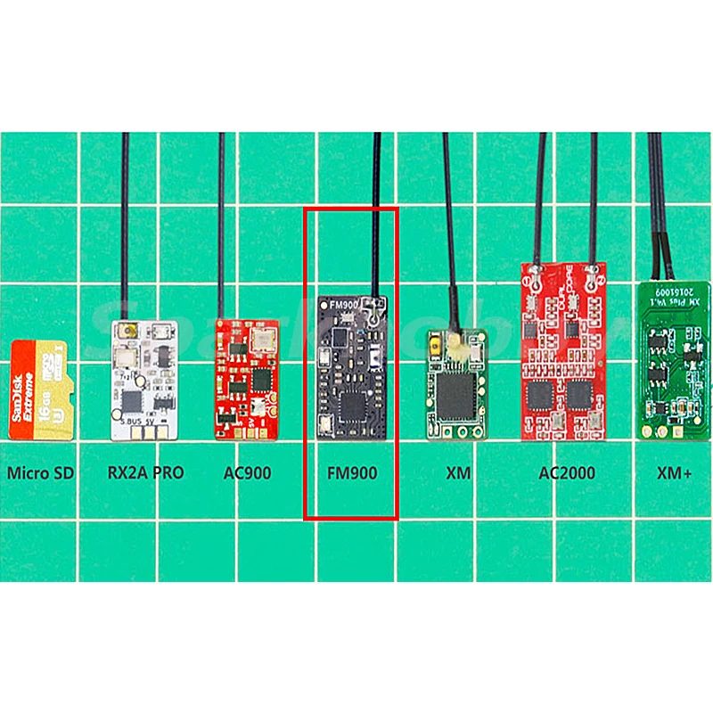 Новый X-BOSS FM900 1 2g FASST RSSI 2 4G микро-приемник Поддержка Futaba T8FG T14SG T16SZ T18SZ T18MZ T32MZ для 3