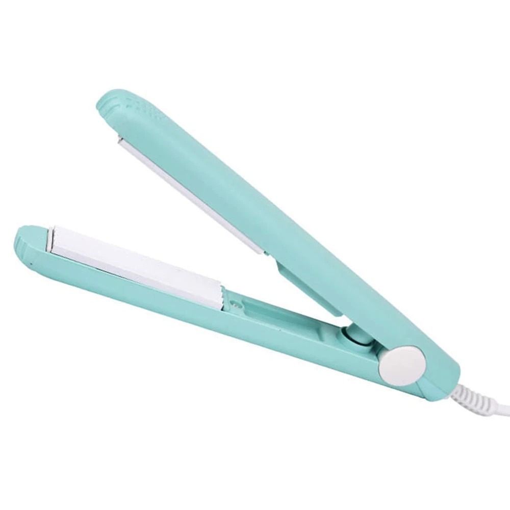 

Portable Fluffy Small Waves Corrugated Mini Hair straightener Iron Pink Ceramic Straightening Corrugated Curling Iron Styling To