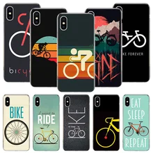 Bicycle Bike Sport Phone Case For iPhone 11 12 13 Pro XS XR X Max 7 8 6 6S Plus Mini + 5 SE Pattern Customized Coque Cover Capa