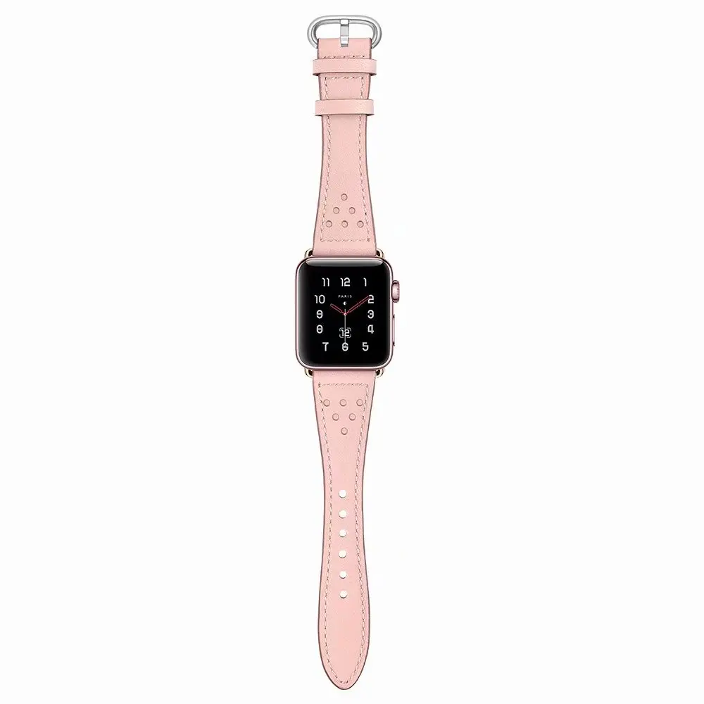 Отличный ремешок для Apple Watch из натуральной кожи петлевой ремешок для iWatch 38 мм 42 мм 40 мм 44 мм браслет серии 4 3 2 1 серия 5