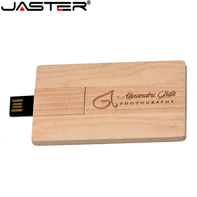 JASTER бамбук и дерево Redwood логотип Заказная деревянная карта pendrive модель usb флеш