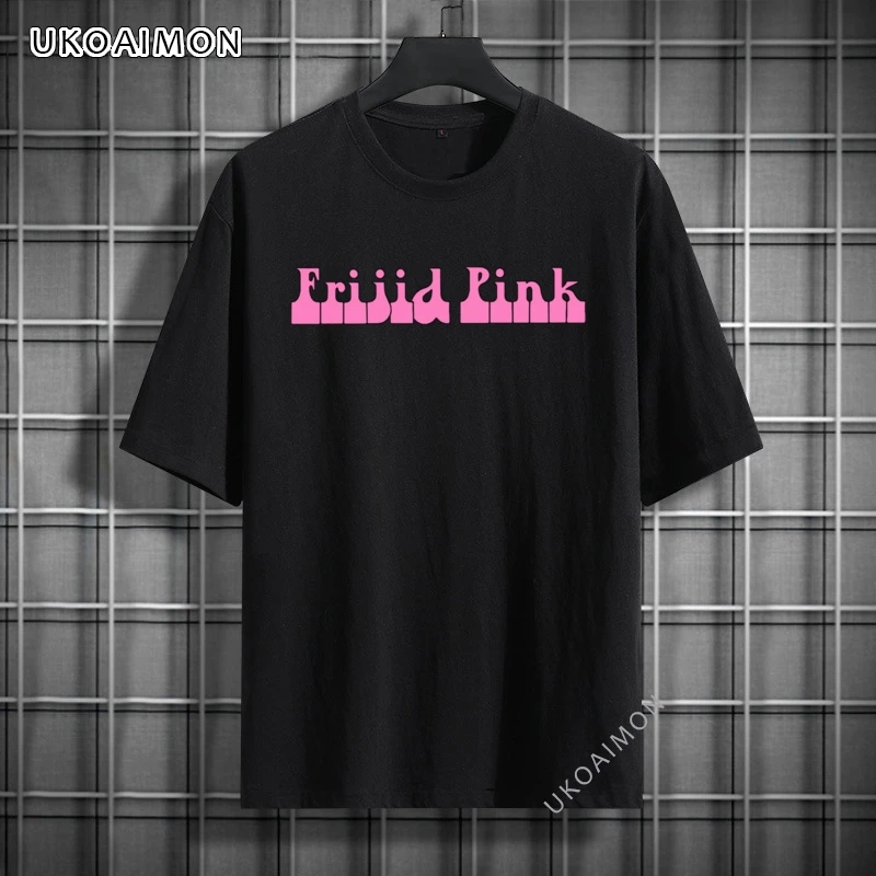 Лидер продаж модные комиксы с логотипом Frijid Pink Band футболка унисекс Crazy хлопковая