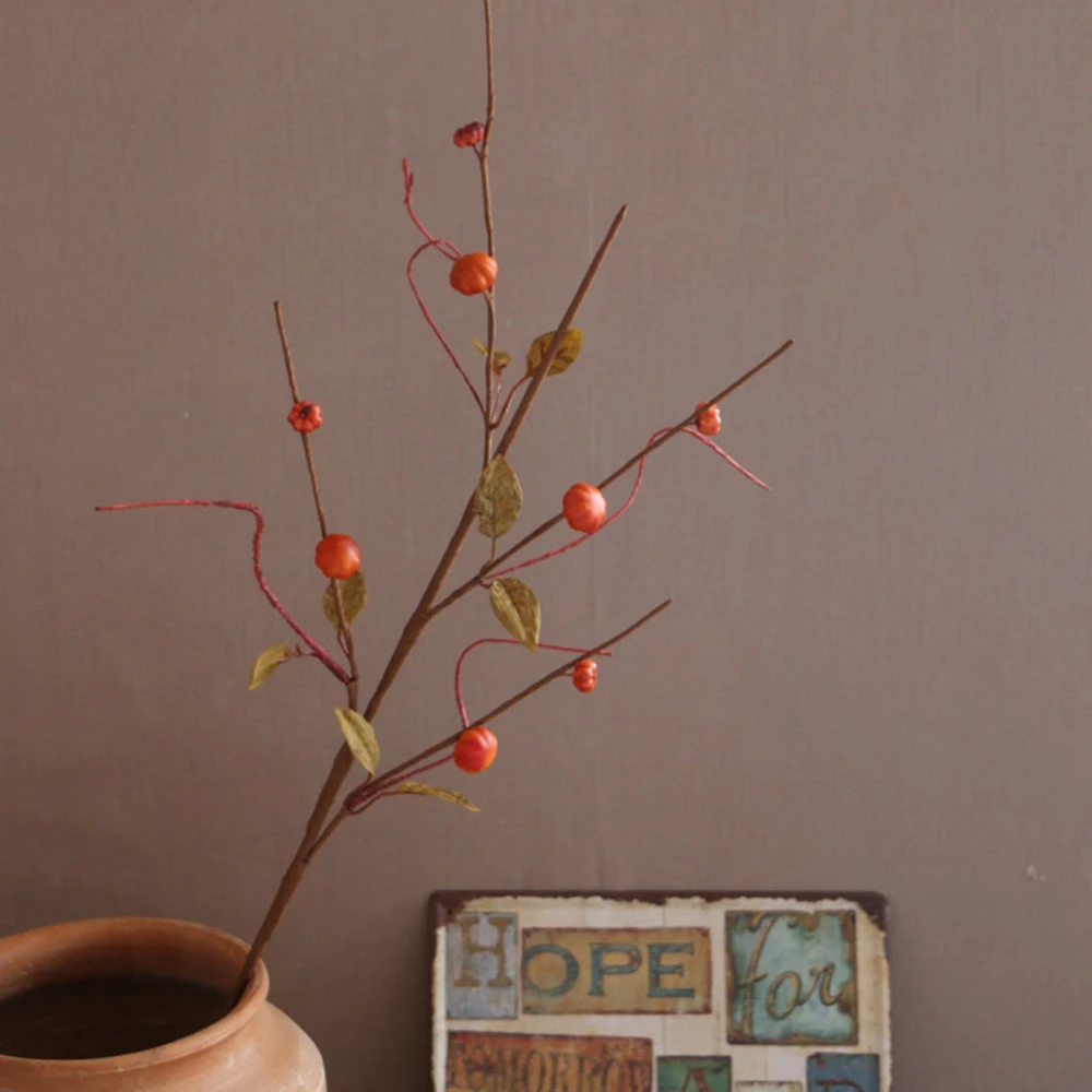 Искусственные сухие ветки искусственный цветок косынка большие осенние фрукты