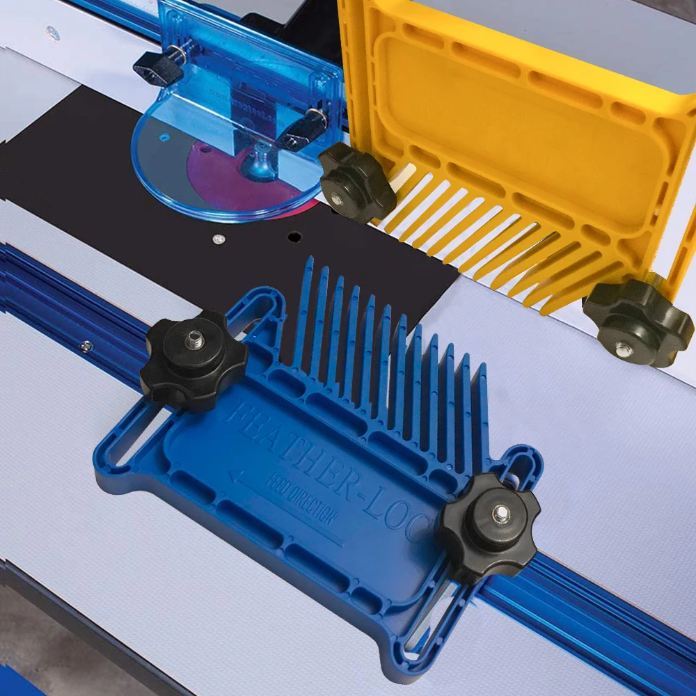 

Double Featherboards Miter Gauge Multifunction Feather Loc Board Set For Woodworking Engraving Machine Slot DIY Woodworking Aids
