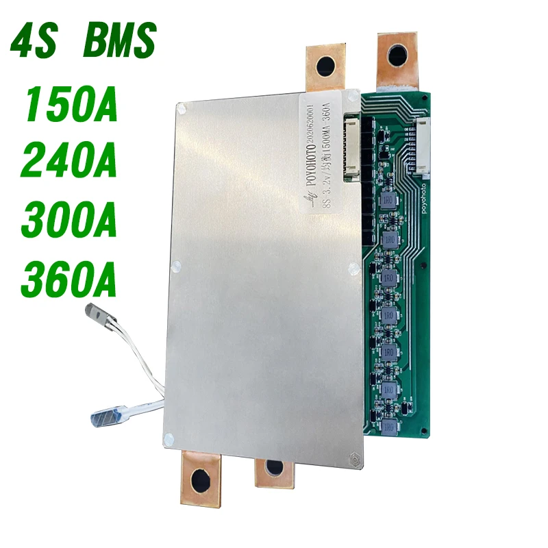 

Smart Bms 3S 4S lifepo4 Li Ion Battery Protection Board Bms 150A 240A 300A 360A 3.2V Lithium Balance Photovoltaic Solar RV Yacht