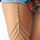 1 шт. блестящие женские ювелирные изделия Стразы для тела цепочка для ног с кристаллами пляжное богемное летнее платье бюстгальтер на грудь горячие сексуальные аксессуары