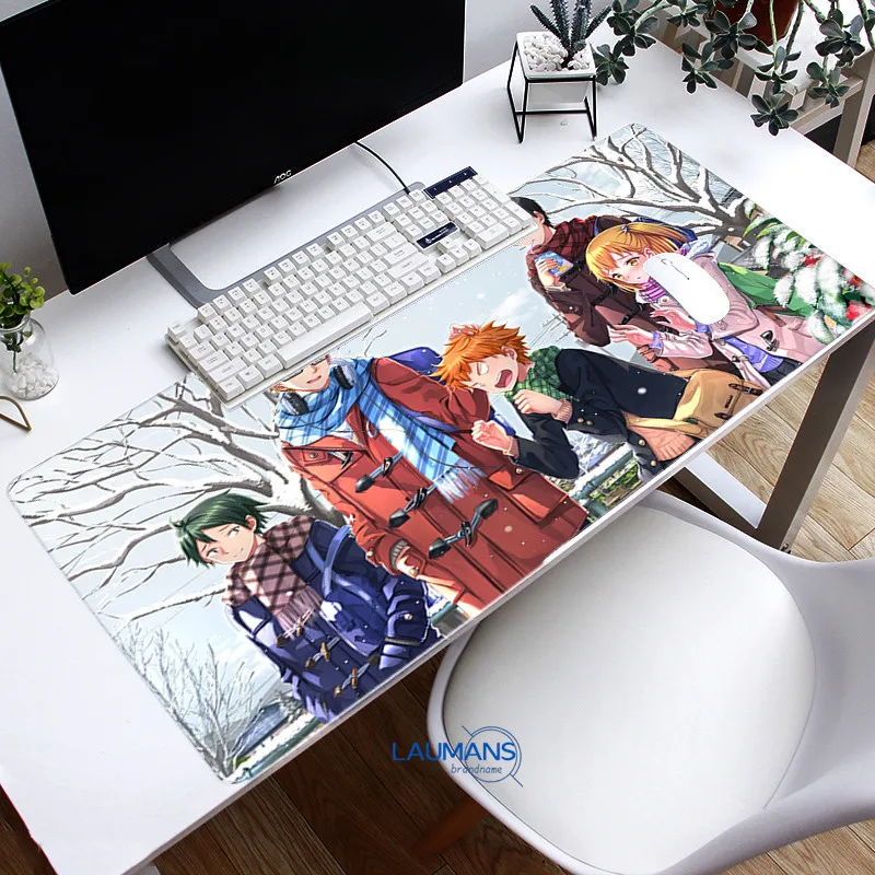 

Large Gaming Mouse Pad Haikyuu 30*80CM Lock Edge Mousepad Speed/Control Version Mouse Mat For Dota 2 CS GO