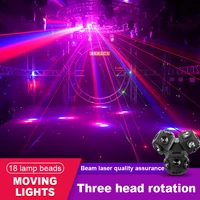 rgb dj laser light led strobe laser moving head light stage laser beam lights dmx 512 stage effect for party ktv night club bar