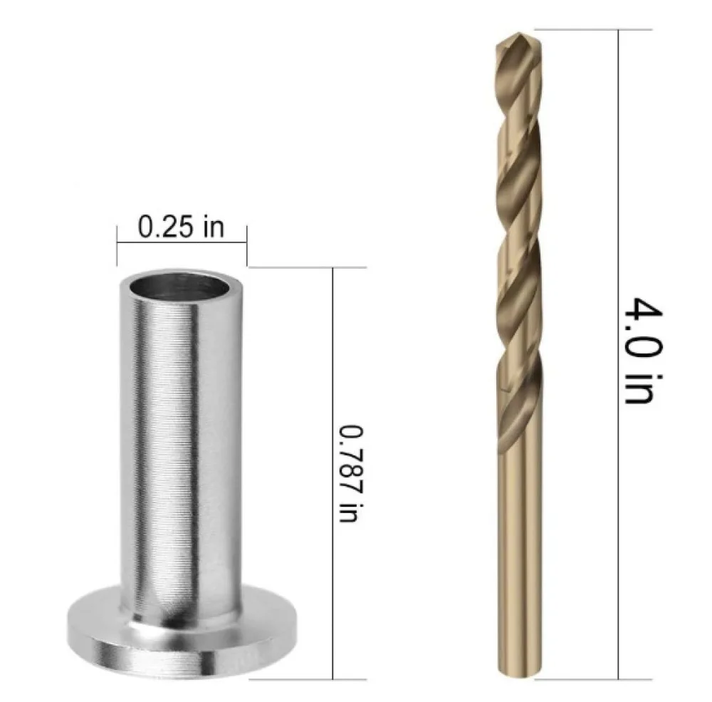 

65pcs Cable Protector Stainless Steel Protective Sleeves with 1pc Drill Bit