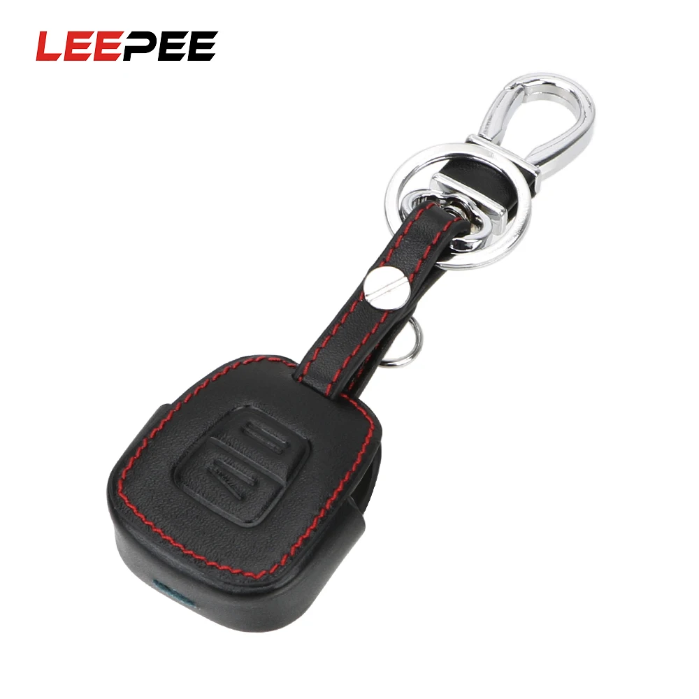 Кожаный чехол для автомобильного ключа LEEPEE Opel CORSA ASTRA TIGRA VECTRA ZAFIRA с двумя кнопками
