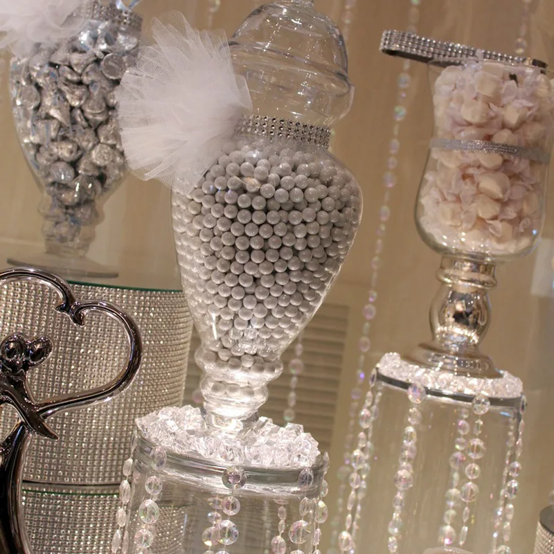 10 ярдов 24 ряда алмазная сетчатая обертка блестящая Блестящая лента Свадебный