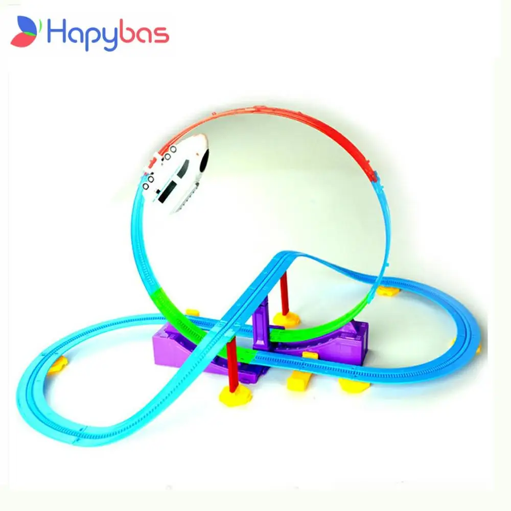 Хит продаж 3D праздничные подарки скоростной трек горка игрушечная электрическая